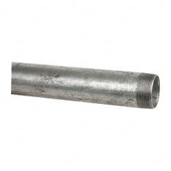 B&K Mueller - Schedule 40, 2 x 60" Galvanized Pipe Nipple - Threaded Steel - Exact Tooling