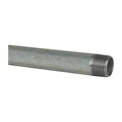 B&K Mueller - Schedule 40, 1 x 72" Galvanized Pipe Nipple - Threaded Steel - Exact Tooling