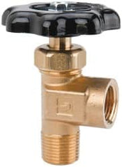 Parker - FNPTF x MNPTF End Connection Brass Truck Valve - 2.96" OAL, 3/8 x 1/2" Pipe - Exact Tooling