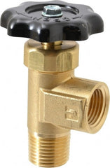 Parker - FNPTF x MNPTF End Connection Brass Truck Valve - 3.15" OAL, 1/2" Pipe - Exact Tooling