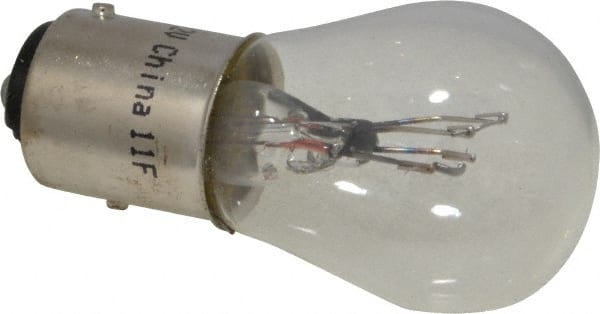Value Collection - 12 Volt, Stop & Tail Automotive Miniature Lamp - 26.88/8.26 Watt, Clear - Exact Tooling