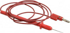 Pomona - Red Electrical Test Equipment Probe - Use with Digital Multimeters - Exact Tooling