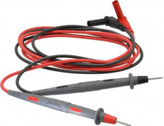 Pomona - Black/Red Electrical Test Equipment Leads Set - Use with Digital Multimeters - Exact Tooling