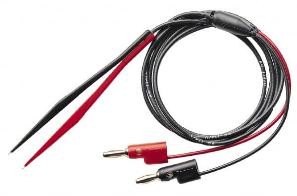 Pomona - Black/Red Electrical Test Equipment Plug Tweezer - Use with Digital Multimeters - Exact Tooling