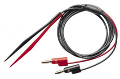 Pomona - Black/Red Electrical Test Equipment Plug Tweezer - Use with Digital Multimeters - Exact Tooling