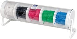 Alpha Wire - 22 AWG, 7 Strand, 500' OAL, Hook Up Wire - Black, Blue, Green, Red & White PVC Jacket, 0.064" Diam - Exact Tooling