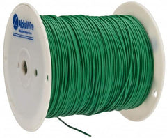 Alpha Wire - 16 AWG, 26 Strand, 305 m OAL, Tinned Copper Hook Up Wire - Green PVC Jacket, 0.092" Diam - Exact Tooling