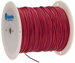 Alpha Wire - 16 AWG, 26 Strand, 305 m OAL, Tinned Copper Hook Up Wire - Red PVC Jacket, 0.092" Diam - Exact Tooling