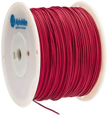 Alpha Wire - 16 AWG, 1 Strand, 305 m OAL, Tinned Copper Hook Up Wire - Red PVC Jacket, 0.083" Diam - Exact Tooling