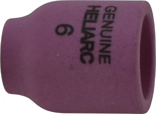 ESAB - 10mm Orifice, Alumina Gas Lens TIG Torch Nozzle - Size 6, For Use with Torch HW20, 20A, Industry Standard No. 53N60 - Exact Tooling