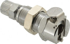 CPC Colder Products - PTF Brass, Quick Disconnect, Panel Mount Coupling Body - 250 Max psi, -40 to 180°F, 1.87" OAL x 0.63" Overall Height, Chrome Plated - Exact Tooling