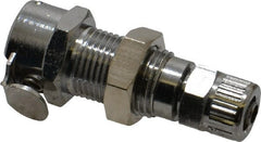 CPC Colder Products - 1/4" Outside Diam, Chrome Plated Brass Push-to-Connect Female Connector - 250 Max psi, Buna Nitrile O-Ring - Exact Tooling