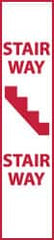 NMC - Stairway - Stairway, Plastic Fire Sign - 4" Wide x 18" High, Glow-in-the-Dark - Exact Tooling
