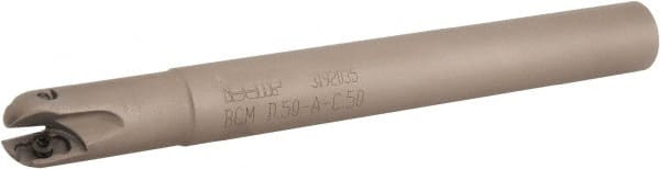 Iscar - 1/2" Cut Diam, 0.4" Max Depth of Cut, 1/2" Shank Diam, 4.72" OAL, Indexable Ball Nose End Mill - 1.18" Head Length, Straight Shank, BCM Toolholder, BCR... Insert - Exact Tooling