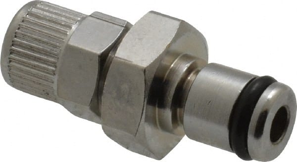 CPC Colder Products - PTF Brass, Quick Disconnect, Inline Coupling Insert - 250 Max psi, -40 to 180°F, 1.12" OAL x 0.63" Overall Height, Chrome Plated - Exact Tooling