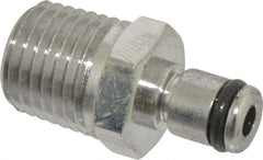 CPC Colder Products - 1/4 NPT, Chrome Plated Brass Push-to-Connect Male Connector - 250 Max psi, Tube to Male Connection Buna Nitrile O-Ring - Exact Tooling