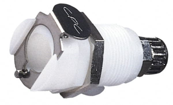 CPC Colder Products - 1/4" OD, Acetal Push-to-Connect Female Connector - 120 Max psi, White - Exact Tooling