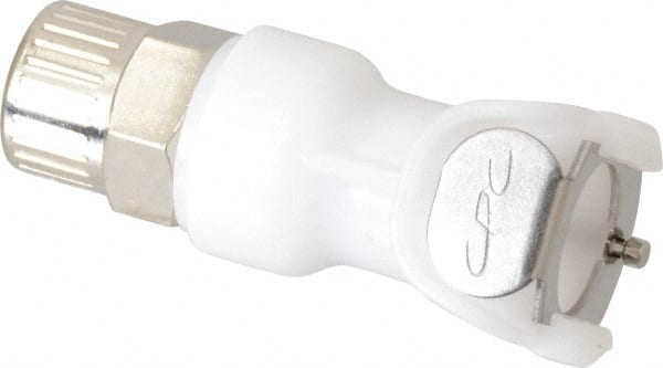 CPC Colder Products - 3/8" OD, Acetal Push-to-Connect Male Connector - 120 Max psi, White - Exact Tooling
