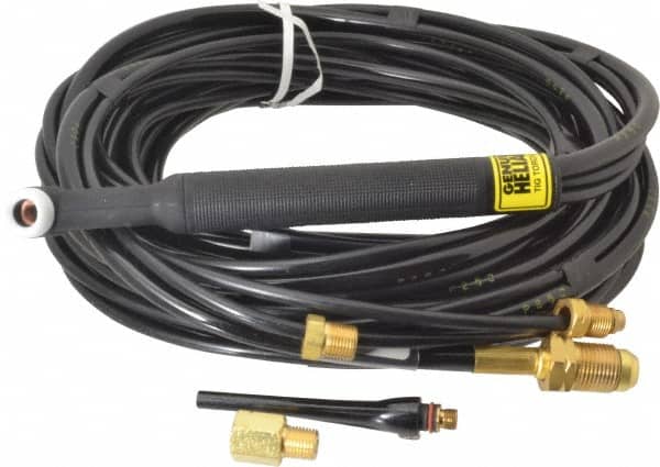 ESAB - 25 Ft. Long, 425 Amp Rating, Water Cooled TIG Welding Torch - Silicon Rubber - Exact Tooling
