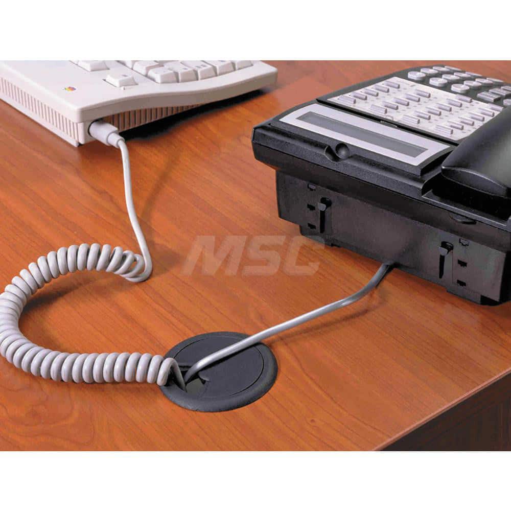 Master Caster - Office Machine Supplies & Accessories; Office Machine/Equipment Accessory Type: Grommet ; For Use With: Desktops & Work Surfaces. ; Color: Black - Exact Tooling