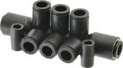 Legris - Nylon Push-to-Connect Tube Double Multiple Tee with Mounting Holes - 290 Max psi, Black - Exact Tooling