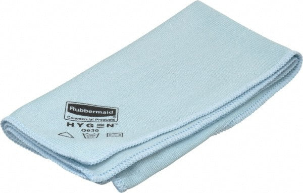 Rubbermaid - Dry Microfiber Wipes - 16" x 16" Sheet Size, Blue - Exact Tooling