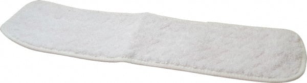 Rubbermaid - 18-1/2" Long x 5-1/2" Wide Microfiber Dust Mop Pad - Hook & Loop, White - Exact Tooling