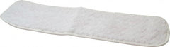 Rubbermaid - 18-1/2" Long x 5-1/2" Wide Microfiber Dust Mop Pad - Hook & Loop, White - Exact Tooling