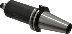 Parlec - CAT40 Taper Shank 3/4" Pilot Diam Shell Mill Holder - 4" Flange to Nose End Projection, 1-3/4" Nose Diam, 3/8-24 Lock Screw - Exact Tooling