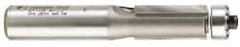 Amana Tool - 1/2" Cut Diam, 1" Length of Cut, 2 Flute Flush Trim Edge Profile Router Bit - Carbide-Tipped, 1/2" Shank Diam, 3-1/4" OAL, Uncoated - Exact Tooling