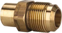 Parker - 3/4" Tube OD, 45° Brass Flared Tube Flare To Solder - 1-1/16-14 UNF - Exact Tooling