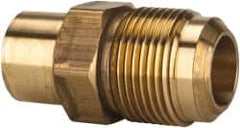 Parker - 3/4" Tube OD, 45° Brass Flared Tube Flare To Solder - 1-1/16-14 UNF - Exact Tooling