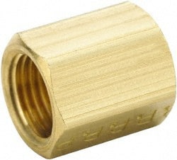Parker - 1/8" Tube OD, Brass Flared Tube Inverted Union - 5/16-28 UNF, Flare x Flare Ends - Exact Tooling