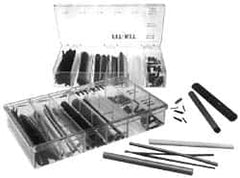 Alpha Wire - 82 Piece, Black, Heat Shrink Electrical Tubing Kit - Nylon, PVC, PVDF, SR-XLPO and XLPO - Exact Tooling