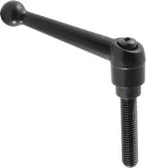 KIPP - 1/2-13, 0.98" Hub Diam, Zinc Die Cast (Steel Components) Threaded Stud Adjustable Clamping Lever - 2.36" Stud Length, 4-1/4" OAL, 2.64" High - Exact Tooling