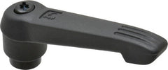 KIPP - 5/16-18, 0.71" Hub Diam, Glass Fiber (Steel Components) Tapped Adjustable Clamping Lever - 2.95" OAL, 1.63" High, 0.47" Hole Depth - Exact Tooling