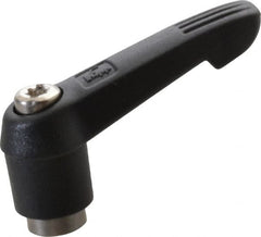 KIPP - 1/4-20, 0.51" Hub Diam, Glass Fiber (Stainless Steel Components) Tapped Adjustable Clamping Lever - 1.85" OAL, 1.18" High, 0.35" Hole Depth - Exact Tooling