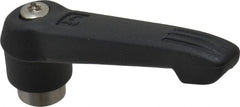 KIPP - 1/4-20, 0.71" Hub Diam, Glass Fiber (Stainless Steel Components) Tapped Adjustable Clamping Lever - 2.95" OAL, 1.63" High, 0.47" Hole Depth - Exact Tooling