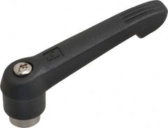 KIPP - 5/16-18, 0.71" Hub Diam, Glass Fiber (Stainless Steel Components) Tapped Adjustable Clamping Lever - 2.95" OAL, 1.63" High, 0.47" Hole Depth - Exact Tooling