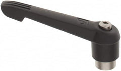 KIPP - 5/8-11, 1.18" Hub Diam, Glass Fiber (Stainless Steel Components) Tapped Adjustable Clamping Lever - 4.96" OAL, 2.83" High, 0.91" Hole Depth - Exact Tooling