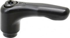 KIPP - 1/4-20, 0.51" Hub Diam, Zinc Die Cast (Steel Components) Tapped Adjustable Clamping Lever - 1.85" OAL, 1.22" High, 0.35" Hole Depth - Exact Tooling