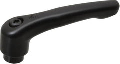 KIPP - 1/4-20, 0.73" Hub Diam, Zinc Die Cast (Steel Components) Tapped Adjustable Clamping Lever - 2.93" OAL, 1.67" High, 0.47" Hole Depth - Exact Tooling