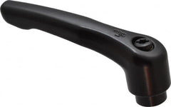 KIPP - 5/16-18, 0.73" Hub Diam, Zinc Die Cast (Steel Components) Tapped Adjustable Clamping Lever - 2.93" OAL, 1.67" High, 0.47" Hole Depth - Exact Tooling