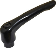KIPP - 3/8-16, 0.83" Hub Diam, Zinc Die Cast (Steel Components) Tapped Adjustable Clamping Lever - 3.58" OAL, 2.15" High, 0.55" Hole Depth - Exact Tooling