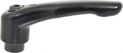 KIPP - 3/8-16, 1.06" Hub Diam, Zinc Die Cast (Steel Components) Tapped Adjustable Clamping Lever - 4.29" OAL, 2.48" High, 0.67" Hole Depth - Exact Tooling