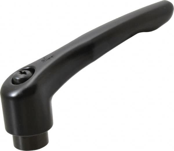 KIPP - 5/8-11, 1.22" Hub Diam, Zinc Die Cast (Steel Components) Tapped Adjustable Clamping Lever - 4.96" OAL, 2.87" High, 0.91" Hole Depth - Exact Tooling