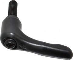 KIPP - 1/4-20, 0.55" Hub Diam, Zinc Die Cast (Steel Components) Threaded Stud Adjustable Clamping Lever - 0.79" Stud Length, 1.85" OAL, 1.22" High - Exact Tooling