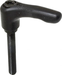 KIPP - 1/4-20, 0.55" Hub Diam, Zinc Die Cast (Steel Components) Threaded Stud Adjustable Clamping Lever - 1.77" Stud Length, 1.85" OAL, 1.22" High - Exact Tooling