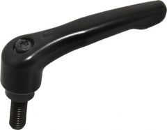 KIPP - 5/16-18, 0.73" Hub Diam, Zinc Die Cast (Steel Components) Threaded Stud Adjustable Clamping Lever - 0.79" Stud Length, 2.93" OAL, 1.67" High - Exact Tooling