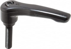KIPP - 5/16-18, 0.73" Hub Diam, Zinc Die Cast (Steel Components) Threaded Stud Adjustable Clamping Lever - 1.57" Stud Length, 2.93" OAL, 1.67" High - Exact Tooling